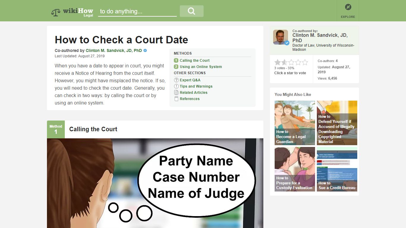 How to Check a Court Date: 6 Steps (with Pictures) - wikiHow Legal
